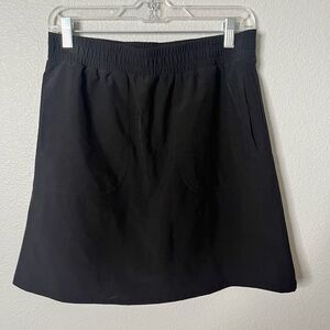 Lemon Way Women’s Skort Black Short Elastic Waist Sporty Golf Tennis Size Small